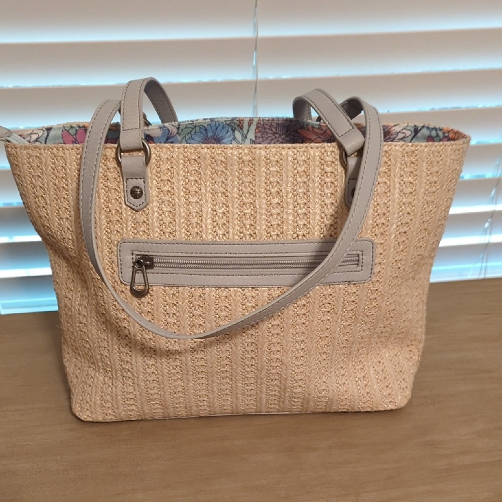 Sakroots Tan and Gray Tote Bag